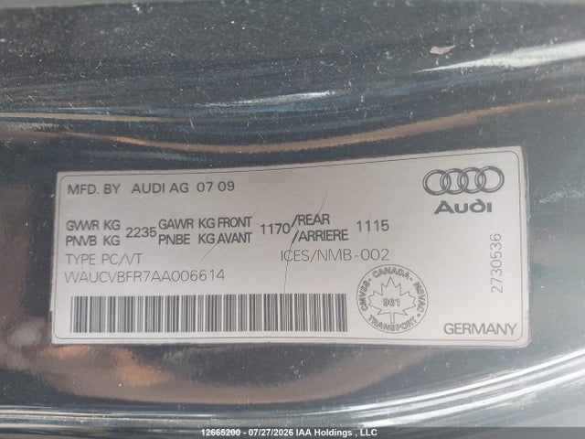 Продаж на аукціоні авто 2010 Audi S5 Premium Plus, vin: WAUCVBFR7AA006614, номер лоту: 12665200
