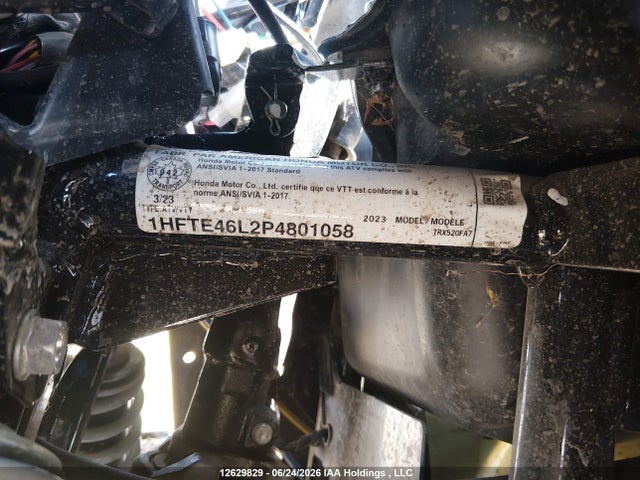 Auction sale of the 2023 Honda Trx520 Fa, vin: 1HFTE46L2P4801058, lot number: 12629829