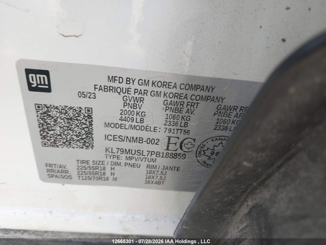 Chevrolet Trailblazer Rs 2023 KL79MUSL7PB188859 Image 19