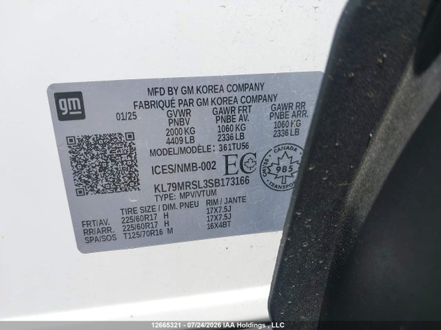 Chevrolet Trailblazer Lt 2025 KL79MRSL3SB173166 Image 9