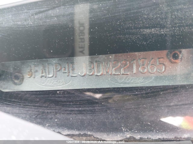 12641904 :رقم المزاد ، 3FADP4EJ3DM221865 vin ، 2013 Ford Fiesta Se مزاد بيع