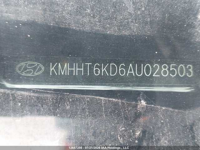 12657256 :رقم المزاد ، KMHHT6KD6AU028503 vin ، 2010 Hyundai Genesis 2.0t مزاد بيع