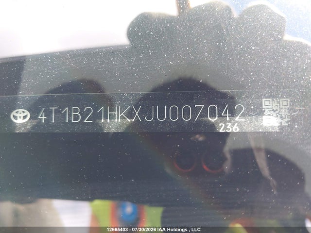 4T1B21HKXJU007042 Toyota Camry Hybrid/le/xle/se