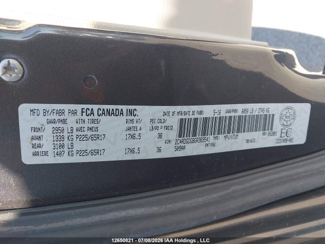 Dodge Grand Caravan Crew 2016 2C4RDGDG8GR369541 Image 9