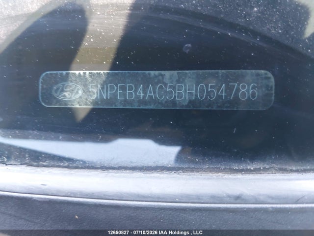 12650827 :رقم المزاد ، 5NPEB4AC5BH054786 vin ، 2011 Hyundai Sonata Gls مزاد بيع