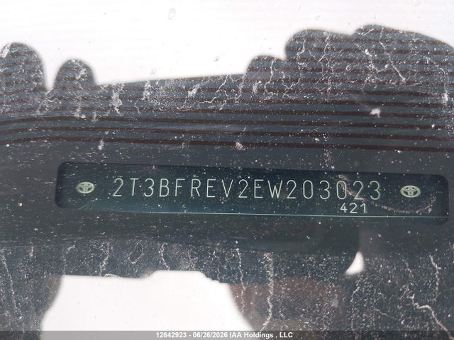 Auction sale of the 2014 Toyota Rav4 Le, vin: 2T3BFREV2EW203023, lot number: 12642923