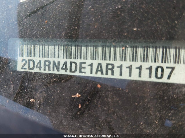 Aukcja sprzedaży 2010 Dodge Caravan, vin: 2D4RN4DE1AR111107, numer aukcji: 12665474