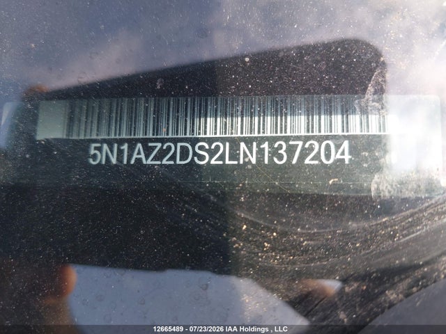 5N1AZ2DS2LN137204 Nissan Murano Platinum