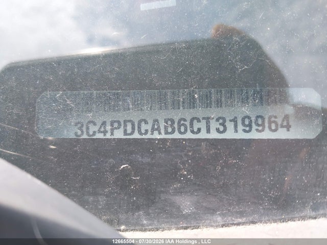 12665504 :رقم المزاد ، 3C4PDCAB6CT319964 vin ، 2012 Dodge Journey Se مزاد بيع