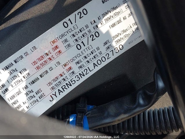 Yamaha MT09 2020 JYARN53N2LA002730 Image 14