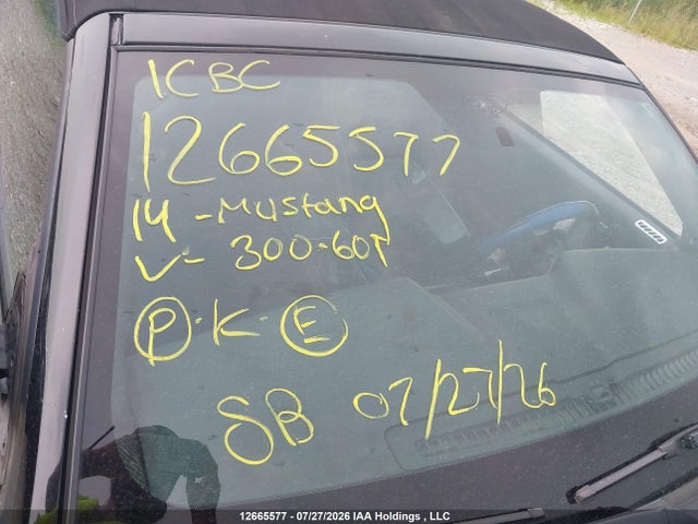 Продажа на аукционе авто 2014 Ford Mustang, vin: 1ZVBP8EM4E5300601, номер лота: 12665577
