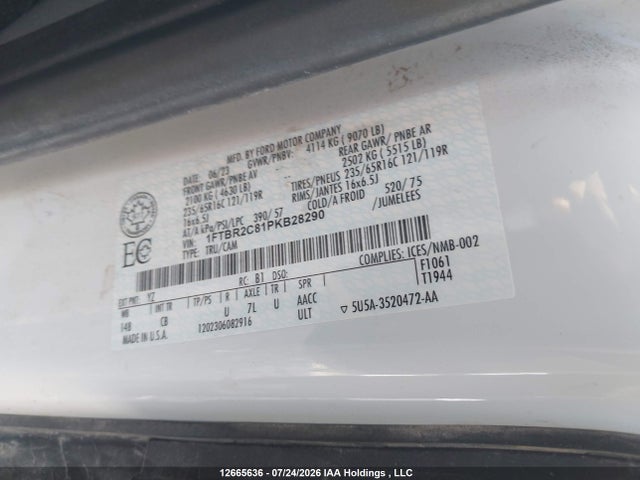 Ford Transit T-250 2023 1FTBR2C81PKB28290 Image 20