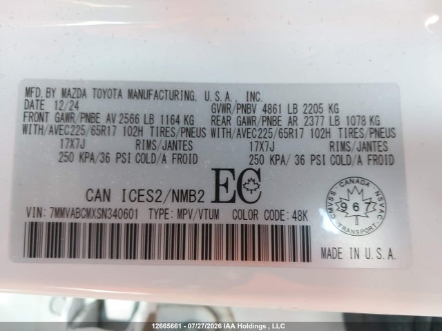 Mazda CX-50 2025 7MMVABCMXSN340601 Image 9