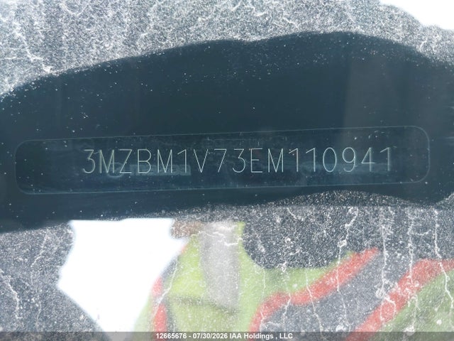 12665676 :رقم المزاد ، 3MZBM1V73EM110941 vin ، 2014 Mazda Mazda3 Gs-sky مزاد بيع