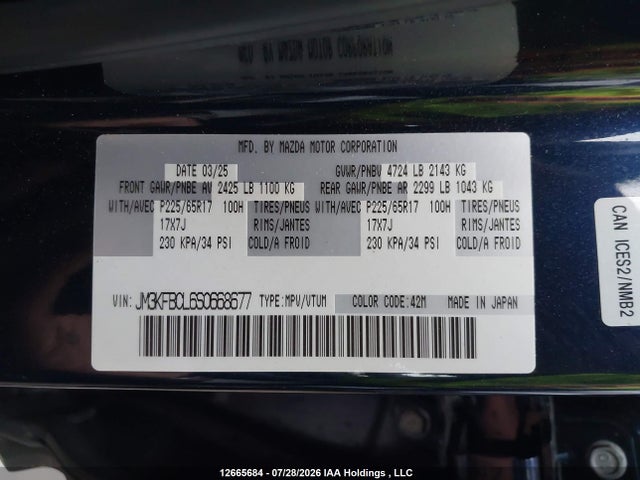 JM3KFBCL6S0668677 Mazda Cx-5 Preferred