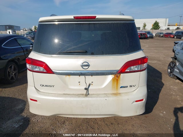 2011 Nissan Quest მანქანა იყიდება აუქციონზე, vin: JN8AE2KP1B9009398, აუქციონის ნომერი: 12665747