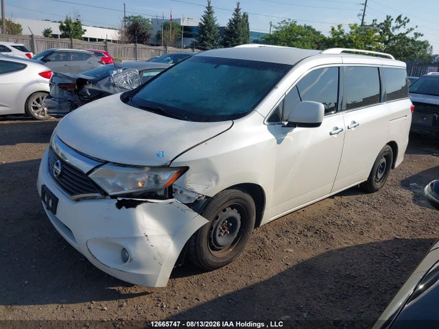 2011 Nissan Quest მანქანა იყიდება აუქციონზე, vin: JN8AE2KP1B9009398, აუქციონის ნომერი: 12665747