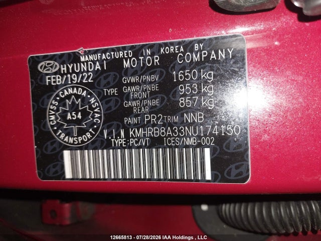 Hyundai Venue Se 2022 KMHRB8A33NU174150 Image 9