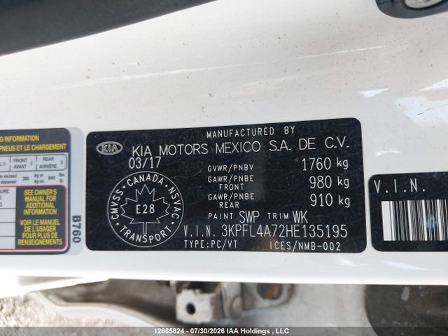 KIA Forte Lx/s 2017 3KPFL4A72HE135195 Image 9