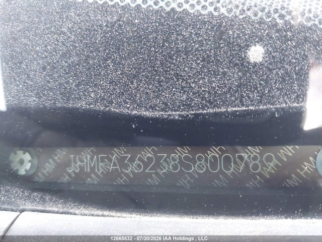 Продажа на аукционе авто 2008 Honda Civic, vin: JHMFA36238S800789, номер лота: 12665832