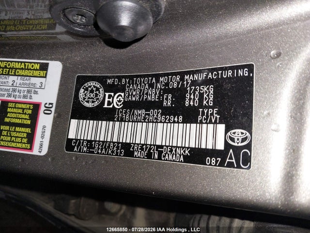 Toyota Corolla 2017 2T1BURHE2HC962948 Image 19