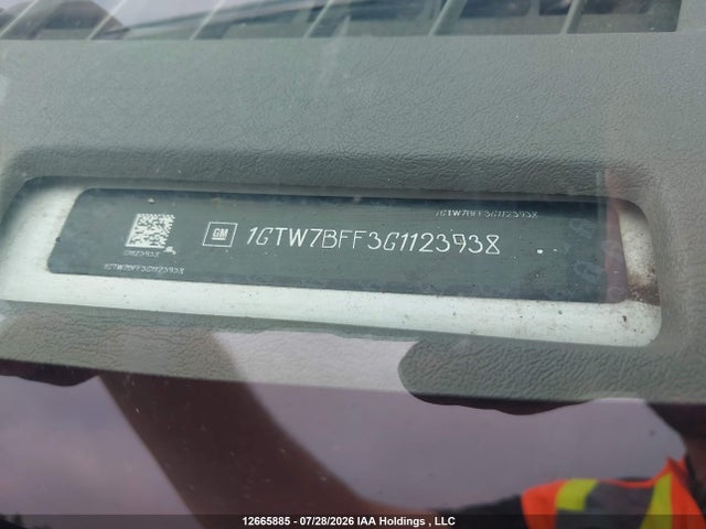 Aukcja sprzedaży 2016 Gmc Savana G2500, vin: 1GTW7BFF3G1123938, numer aukcji: 12665885