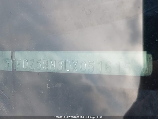 2020 Toyota Tacoma მანქანა იყიდება აუქციონზე, vin: 5TFDZ5BN3LX051615, აუქციონის ნომერი: 12665918