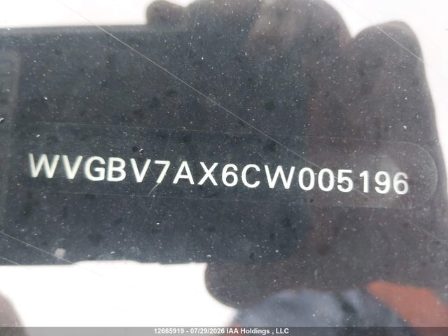 Продаж на аукціоні авто 2012 Volkswagen Tiguan S/se/sel, vin: WVGBV7AX6CW005196, номер лоту: 12665919