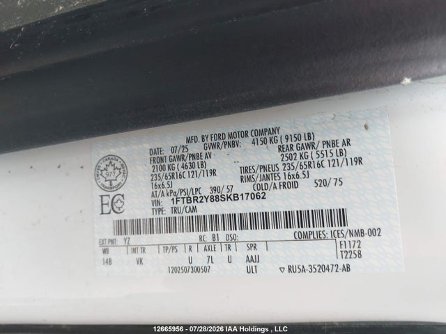 Ford Transit T-250 2025 1FTBR2Y88SKB17062 Image 16