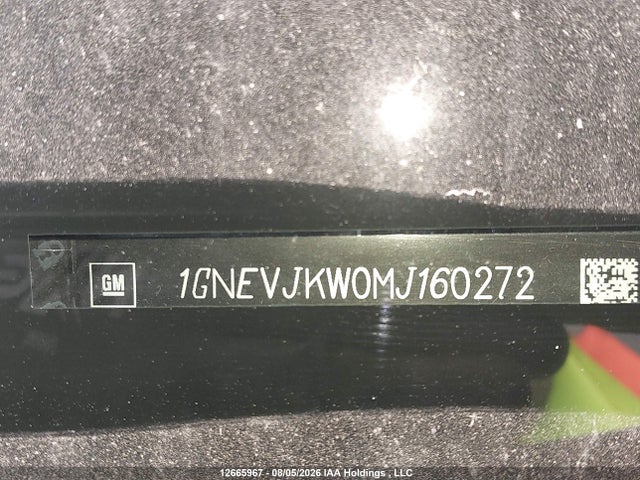 Aukcja sprzedaży 2021 Chevrolet Traverse, vin: 1GNEVJKW0MJ160272, numer aukcji: 12665967