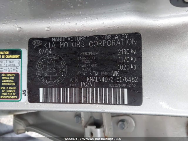 KIA Cadenza Premium 2015 KNALN4D73F5176482 Image 9