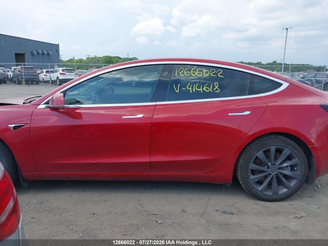 12666022 :رقم المزاد ، 5YJ3E1EA4KF414618 vin ، 2019 Tesla Model 3 Long Range/mid Range/standard Range/standard Range Plus مزاد بيع