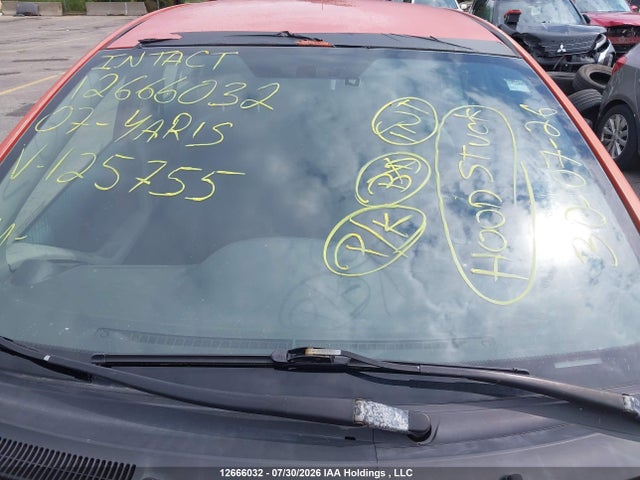 12666032 :رقم المزاد ، JTDKT923675125755 vin ، 2007 Toyota Yaris مزاد بيع