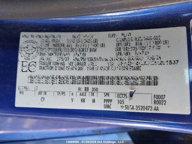 12666066 :رقم المزاد ، 3FADP4GX3EM201537 vin ، 2014 Ford Fiesta St مزاد بيع