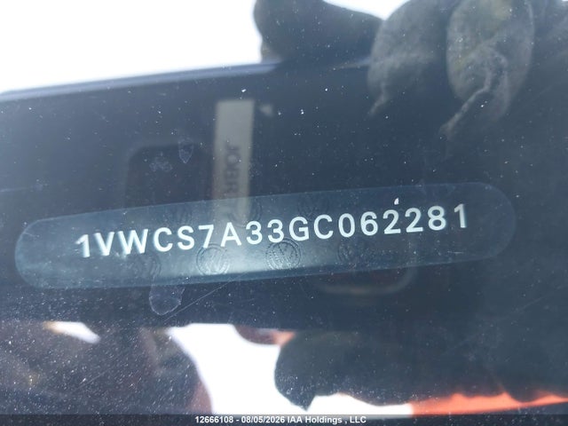 1VWCS7A33GC062281 Volkswagen Passat