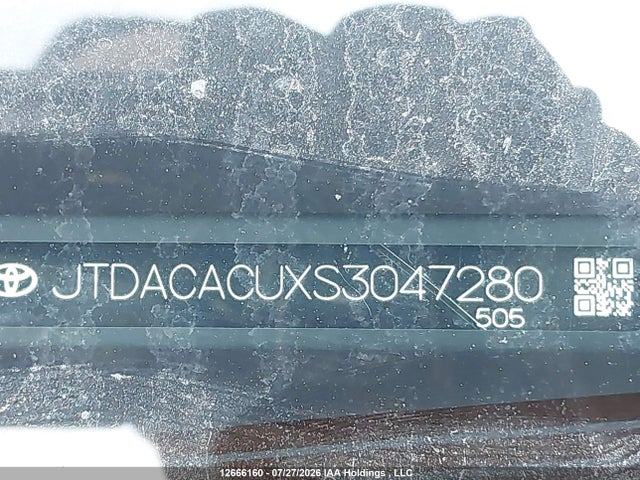 12666160 :رقم المزاد ، JTDACACUXS3047280 vin ، 2025 Toyota Prius Se/xse/xse Premium مزاد بيع