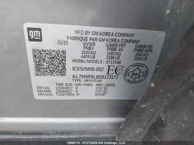 Chevrolet Trailblazer Lt 2025 KL79MRSL8SB173177 Image 17