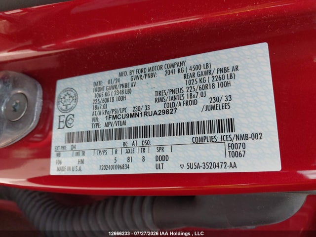 Ford Escape St Line 2024 1FMCU9MN1RUA29827 Image 19
