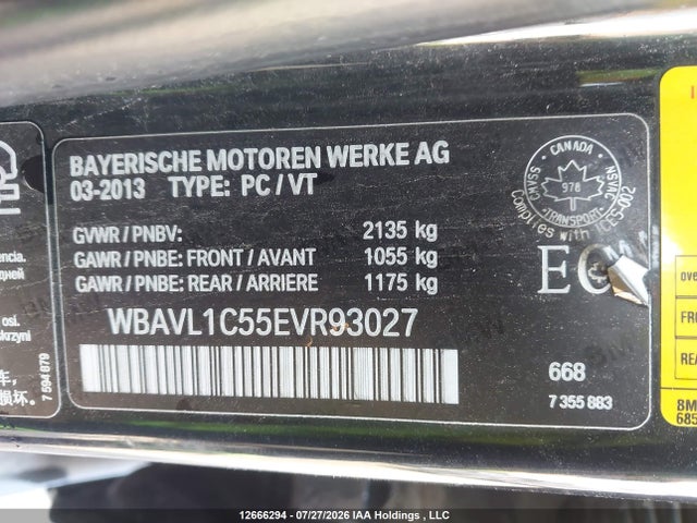 BMW X1 Xdrive28i 2014 WBAVL1C55EVR93027 Image 9