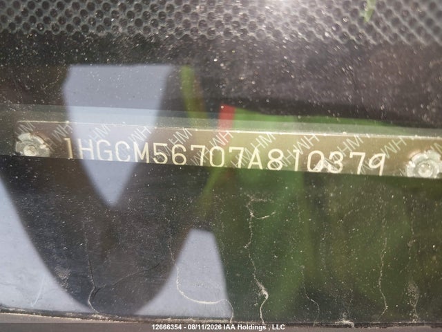 Продажа на аукционе авто 2007 Honda Accord Ex, vin: 1HGCM56707A810379, номер лота: 12666354