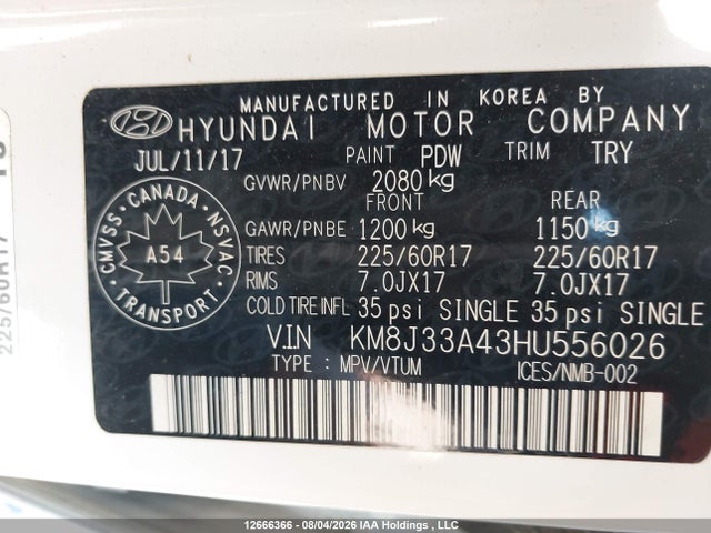 Hyundai Tucson 2017 KM8J33A43HU556026 Image 17
