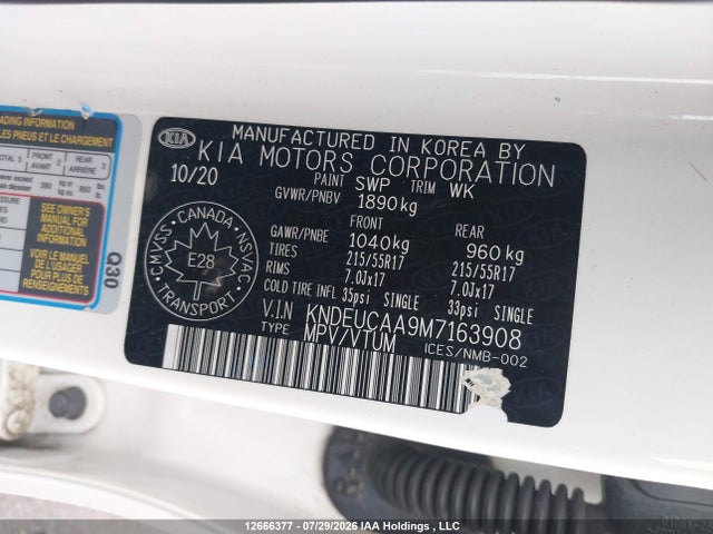 KIA SELTOS EX 2021 KNDEUCAA9M7163908 Image 17