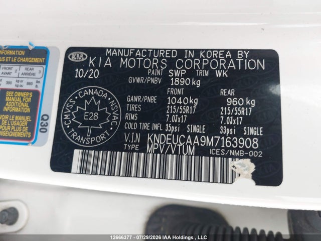 KIA SELTOS EX 2021 KNDEUCAA9M7163908 Image 9