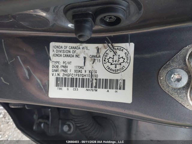 Honda Civic Touring 2016 2HGFC1F97GH101640 Image 20
