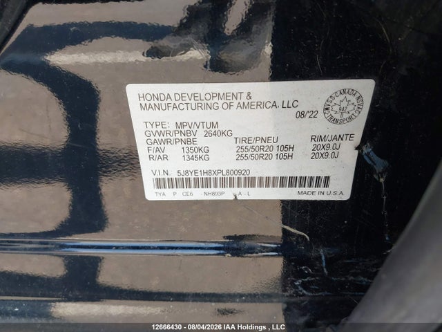 Acura MDX 2023 5J8YE1H8XPL800920 Image 9