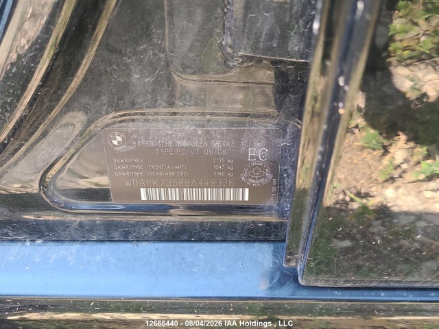 Продажа на аукционе авто 2009 Bmw 328 Xi, vin: WBAPK73589A449326, номер лота: 12666440