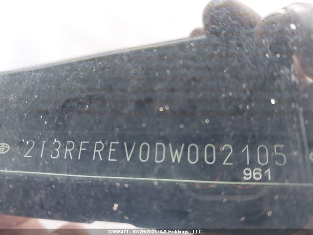 Продаж на аукціоні авто 2013 Toyota Rav4 Xle, vin: 2T3RFREV0DW002105, номер лоту: 12666471