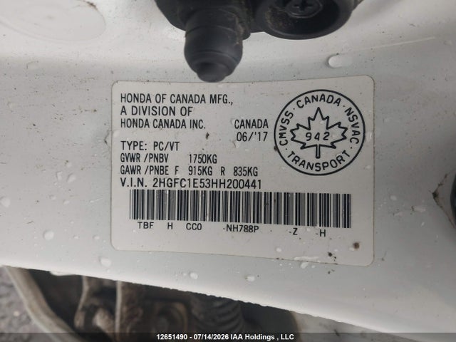 Honda Civic Si Si 2017 2HGFC1E53HH200441 Image 18