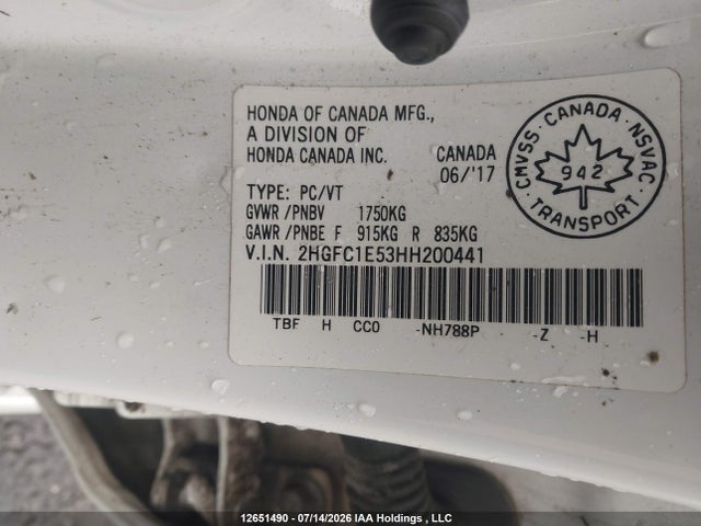 Honda Civic Si Si 2017 2HGFC1E53HH200441 Image 9