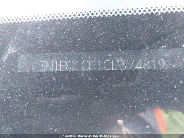 12660804 :رقم المزاد ، 3N1BC1CP1CL374819 vin ، 2012 Nissan Versa 1.8 Sl مزاد بيع